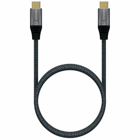 Cable USB 2.0 Tipo-C Aisens A107-0629 5A 100W/ USB Tipo-C Macho - USB Tipo-C Macho/ Hasta 100W/ 480Mbps/ 2m/ Gris - Imagen 9