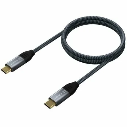 Cable USB 3.2 Tipo-C Aisens A107-0634 20GBPS 5A 100W/ USB Tipo-C Macho - USB Tipo-C Macho/ Hasta 100W/ 20Gbps/ 2m/ Gris - Imagen 8