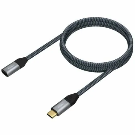 Cable Alargador USB 3.2 Tipo-C Aisens A107-0635 20GBPS 5A 100W/ USB Tipo-C Macho - USB Tipo-C Hembra/ Hasta 100W/ 2500Mbps/ 1m/ Gris - Imagen 8