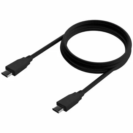 Cable USB 3.2 Tipo-C Aisens A107-0702 20GBPS 5A 100W/ USB Tipo-C Macho - USB Tipo-C Macho/ Hasta 100W/ 20Gbps/ 1m/ Negro - Imagen 8