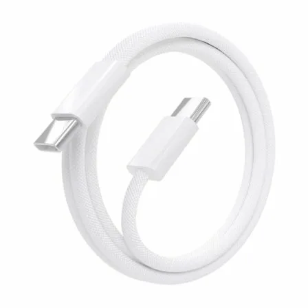 Cable USB 2.0 Tipo-C Aisens A107-0856/ USB Tipo-C Macho - USB Tipo-C Macho/ Hasta 60W/ 480Mbps/ 2m/ Blanco - Imagen 8