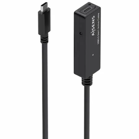 Cable Alargador USB 3.2 con Amplificador Aisens A107-0869/ USB Tipo-C Macho - USB Tipo-C Hembra/ Hasta 100W/ 20Gbps/ 5m/ Negro - Imagen 5