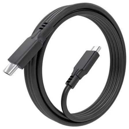 Cable USB 3.2 Tipo-C Aisens A107-0874 20GBPS 5A 100W/ USB Tipo-C Macho - USB Tipo-C Macho/ Hasta 100W/ 20Gbps/ 2m/ Gris - Imagen 6