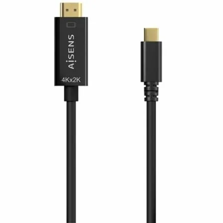 Cable Conversor HDMI 4K Aisens A109-0624/ USB Tipo-C Macho - HDMI Macho/ Hasta 27W/ 1250Mbps/ 1.8m/ Negro - Imagen 7