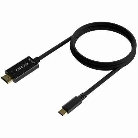 Cable Conversor HDMI 4K Aisens A109-0624/ USB Tipo-C Macho - HDMI Macho/ Hasta 27W/ 1250Mbps/ 1.8m/ Negro - Imagen 8