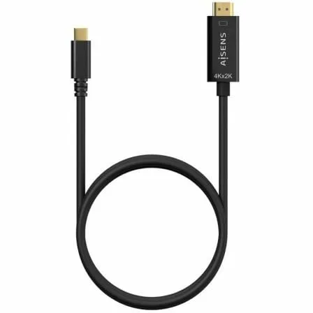 Cable Conversor HDMI 4K Aisens A109-0624/ USB Tipo-C Macho - HDMI Macho/ Hasta 27W/ 1250Mbps/ 1.8m/ Negro - Imagen 9