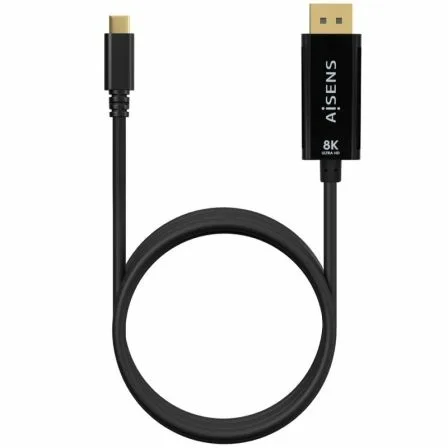 Cable Conversor Aisens A109-0689/ USB Tipo-C Macho - DisplayPort Macho/ Hasta 27W/ 1250Mbps/ 1.8m/ Negro - Imagen 9