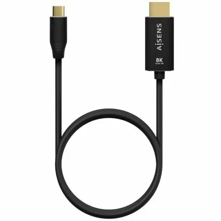 Cable Conversor Aisens A109-0711/ USB Tipo-C Macho - HDMI 8K Macho/ Hasta 27W/ 6000Mbps/ 1m/ Negro - Imagen 9