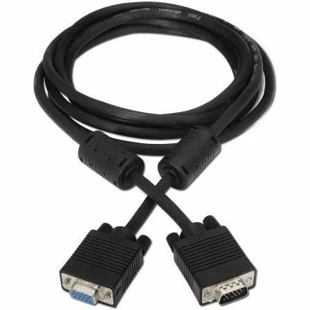 Cable Alargador SVGA Aisens A113-0078/ VGA Macho - VGA Hembra/ Hasta 3W/ 10Mbps/ 1.8m/ Negro - Imagen 8