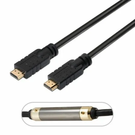 Cable HDMI 1.4 Aisens A119-0106/ HDMI Macho - HDMI Macho/ Hasta 10W/ 720Mbps/ 30m/ Negro - Imagen 9