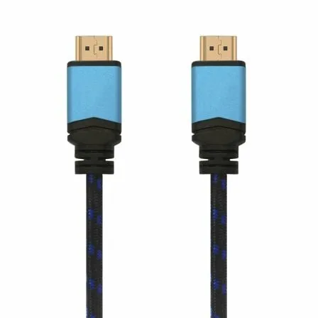 Cable HDMI 2.0 4K Aisens A120-0357/ HDMI Macho - HDMI Macho/ 2m/ Negro/ Azul - Imagen 5