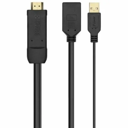 Cable Conversor 4K Aisens A122-0642/ HDMI Macho - DisplayPort Hembra - USB Macho/ Hasta 10W/ 2250Mbps/ 10cm + 10cm/ Negro - Imagen 7
