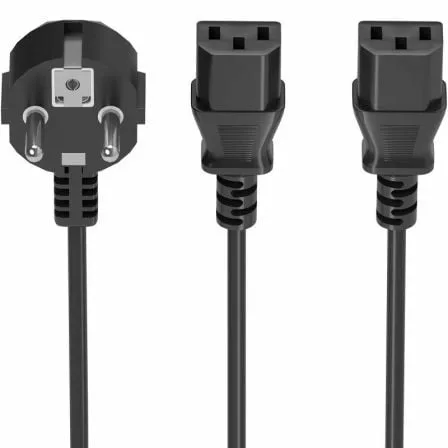 Cable Alimentación CPU Aisens A132-0865/ CEE7 Macho - 2x C13 Hembra/ 3m/ Negro - Imagen 7