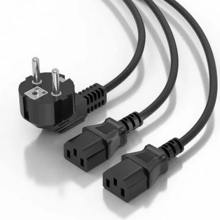 Cable Alimentación CPU Aisens A132-0865/ CEE7 Macho - 2x C13 Hembra/ 3m/ Negro - Imagen 9