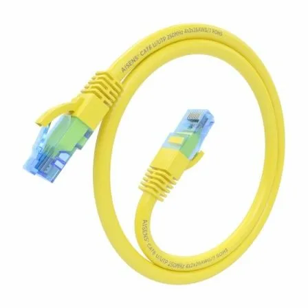 Cable de Red RJ45 AWG26 CCA UTP Aisens A135-0837 Cat.6/ 4m/ Amarillo - Imagen 6