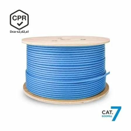 Bobina de Cable RJ45 SFTP AWG23 LSZH CPR Dca Aisens A146-0665 Cat.7/ 305m/ Azul - Imagen 7