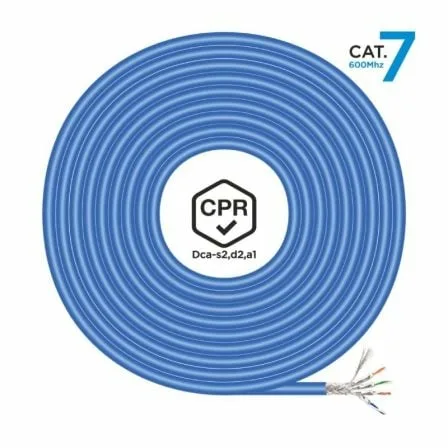 Bobina de Cable RJ45 SFTP AWG23 LSZH CPR Dca Aisens A146-0665 Cat.7/ 305m/ Azul - Imagen 8
