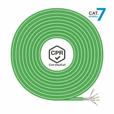 Bobina de Cable RJ45 SFTP AWG23 LSZH CPR Cca Aisens A146-0667 Cat.7/ 305m/ Verde - Imagen 8