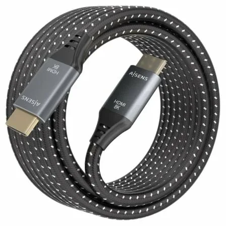 Cable HDMI 2.1 8K Aisens A150-0876/ HDMI Macho - HDMI Macho/ 5m/ Gris y Negro - Imagen 6