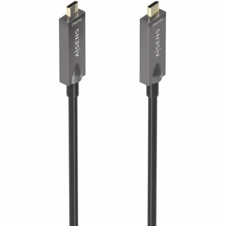 Cable USB 3.1 Tipo-C Aisens AOC A157-0883/ USB Tipo-C Macho - USB Tipo-C Macho/ Hasta 60W/ 10Gbps/ 15m/ Negro - Imagen 7