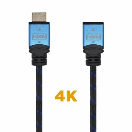 Cable Alargador HDMI Aisens A120-0453/ HDMI Macho - HDMI Hembra/ 2m/ Negro/ Azul - Imagen 5