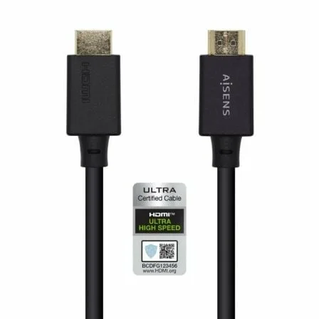 Cable HDMI 2.1 8K Aisens A150-0423/ HDMI Macho - HDMI Macho/ 2m/ Certificado/ Negro - Imagen 7