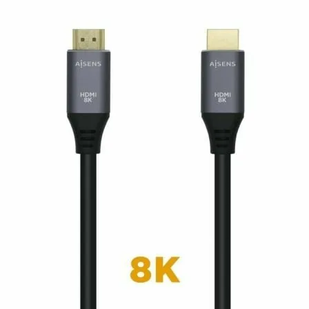 Cable HDMI 2.1 8K Aisens A150-0425/ HDMI Macho - HDMI Macho/ 50cm/ Gris Negro - Imagen 7