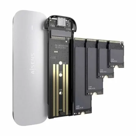 Caja Externa para Disco SSD M.2 NVMe Aisens ASM2-025SL/ USB 3.2/ Sin tornillos - Imagen 7