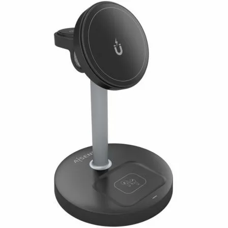 Base de carga Inalámbrica Aisens ASCH-15W3WC066-BK/ 15W/ Negro - Imagen 5