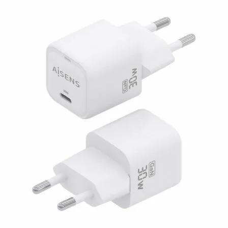 Cargador de Pared GaN Aisens ASCH-30W1P018-W/ 1xUSB Tipo-C/ 30W - Imagen 9