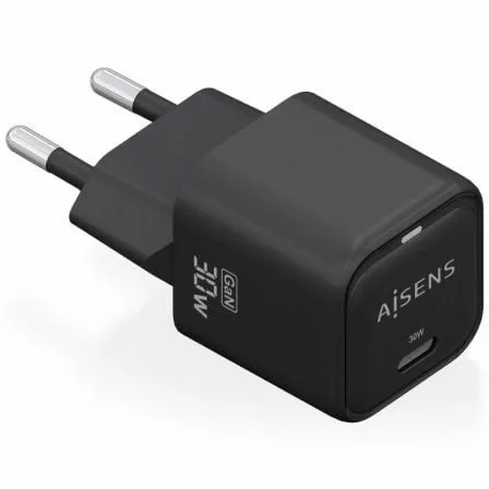 Cargador de Pared GaN Aisens ASCH-30W1P019-BK/ 1xUSB Tipo-C/ 30W - Imagen 5