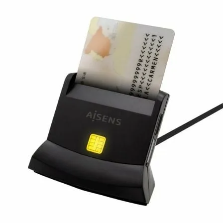 Lector de DNI y Tarjetas Aisens ASCR-SN04CSD-BK/ USB Tipo-C/ Negro - Imagen 9