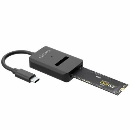 Dock USB Tipo-C para SSD M2 SATA/NVMe Aisens ASUC-M2D011-BK/ Negro - Imagen 7