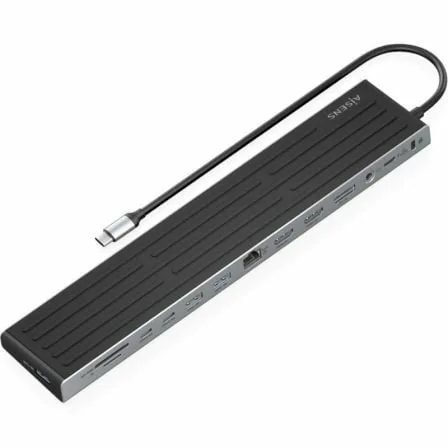 Docking USB Tipo-C Aisens ASUC-13P042-GR/ 2xUSB Tipo-C/ 1xUSB Tipo-C PD/ 2xUSB/ 2xHDMI/ 1xDisplayPort/ 1xLector de Tarjetas/ 1xJack 3.5mm/ 1xRJ45/Gris - Imagen 5
