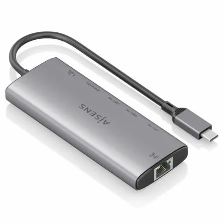 Docking USB Tipo-C Aisens ASUC-6P030-GR/ 1xHDMI 4K/ 1xUSB/ 2xUSB Tipo-C/ 1xRJ45/ 1xUSB Tipo-C PD/ Gris - Imagen 5