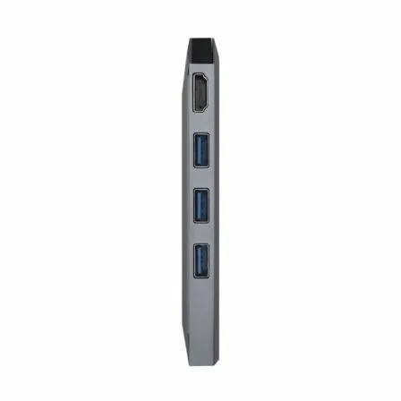 Docking USB Tipo-C Aisens ASUC-8P004-GR/ 1xHDMI 4K/ 3xUSB/ 1xRJ45/ 1xLector Tarjetas / 1xUSB Tipo-C PD/ Gris - Imagen 9