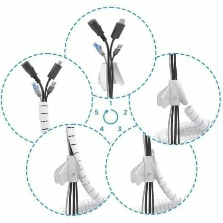 Organizador de Cables en Espiral Aisens A151-0919/ 3m - Imagen 8