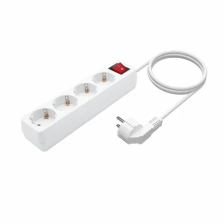 Regleta con Interruptor Aisens A154-0649/ 4 Tomas de Corriente/ Cable 1.4m/ Blanco - Imagen 8