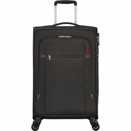 Maleta Mediana American Tourister Crosstrack Spinner Expansible 67cm/ 67.5x42x27.5cm/ 4 Ruedas/ Gris y Rojo - Imagen 7