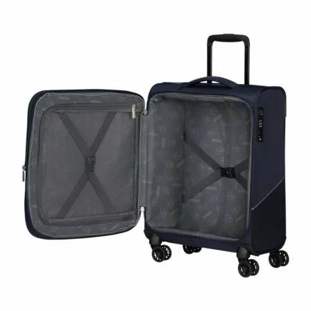 Maleta de Cabina American Tourister SummerRide Spinner 55cm/ 55x40x23cm/ 4 Ruedas/ Azul Marino - Imagen 9