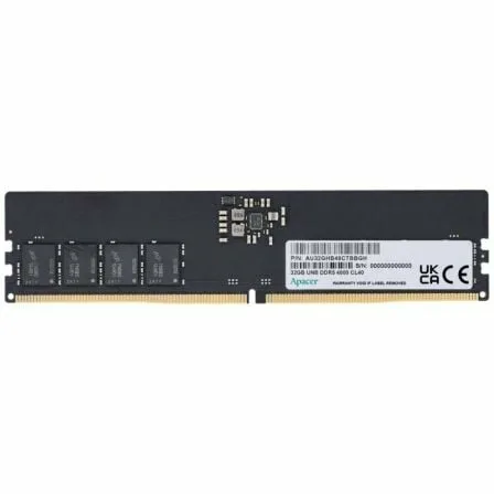 Memoria RAM Apacer FL.32G2C.PKH 32GB/ DDR5/ 5600MHz/ 1.1V/ CL40/ DIMM