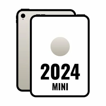 iPad Mini 8.3" 2024 7th WiFi/ A17 Pro/ 256GB/ Blanco Estrella- MXND3TY/A - Imagen 3
