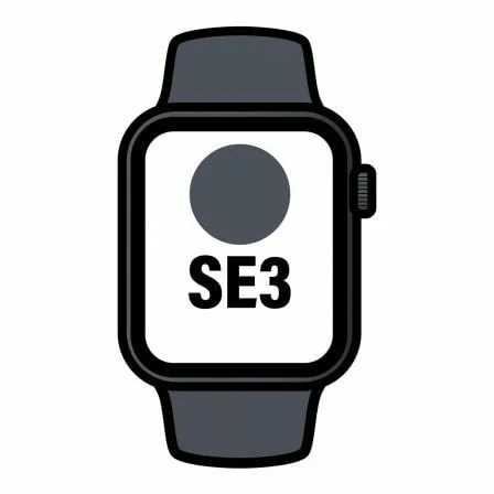 Apple Watch SE3/ GPS/ Cellular/ 44mm/ Caja de Aluminio Medianoche/ Correa Deportiva Medianoche M/L - Imagen 2