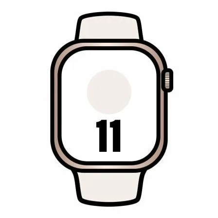 Apple Watch Series 11/ GPS/ Cellular/ 42mm/ Oro Rosa/ Correa Deportiva Rosa Rubor (M/L) - Imagen 2