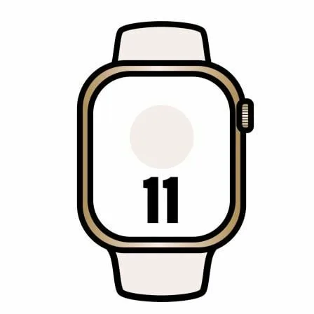 Apple Watch Series 11/ GPS/ Cellular/ 42mm/ Titanio Dorado/ Correa Deportiva Rosa Rubor (S/M) - Imagen 2