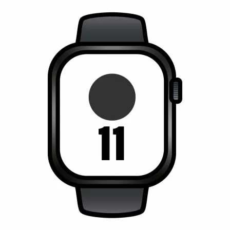 Apple Watch Series 11/ GPS/ Cellular/ 46mm/ Caja de Aluminio Negra/ Correa Deportiva Negra M/L - Imagen 2