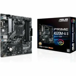 Placa Base Asus Prime A520M-A II/CSM Socket AM4/ DDR4/ PCIe 3.0/ Micro ATX