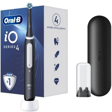 Cepillo Dental Braun Oral-B iO 4N/ Incluye 10 Recambios/ Negro - Imagen 4