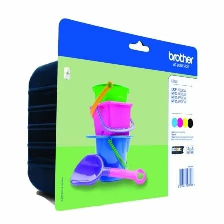 Cartucho de Tinta Original Brother LC-221VALBP Multipack/ Cian/ Magenta/ Amarillo/ Negro - Imagen 3