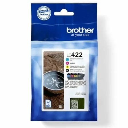 Cartucho de Tinta Original Brother LC422VAL Multipack/ Cian/ Magenta/ Amarillo/ Negro - Imagen 5